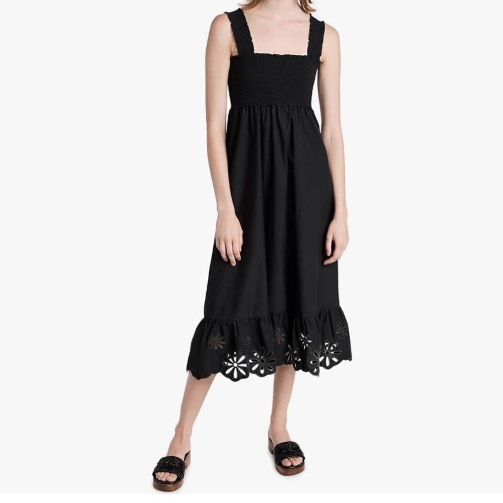Rails Women's Rumi Dress, Black Eyelet size S